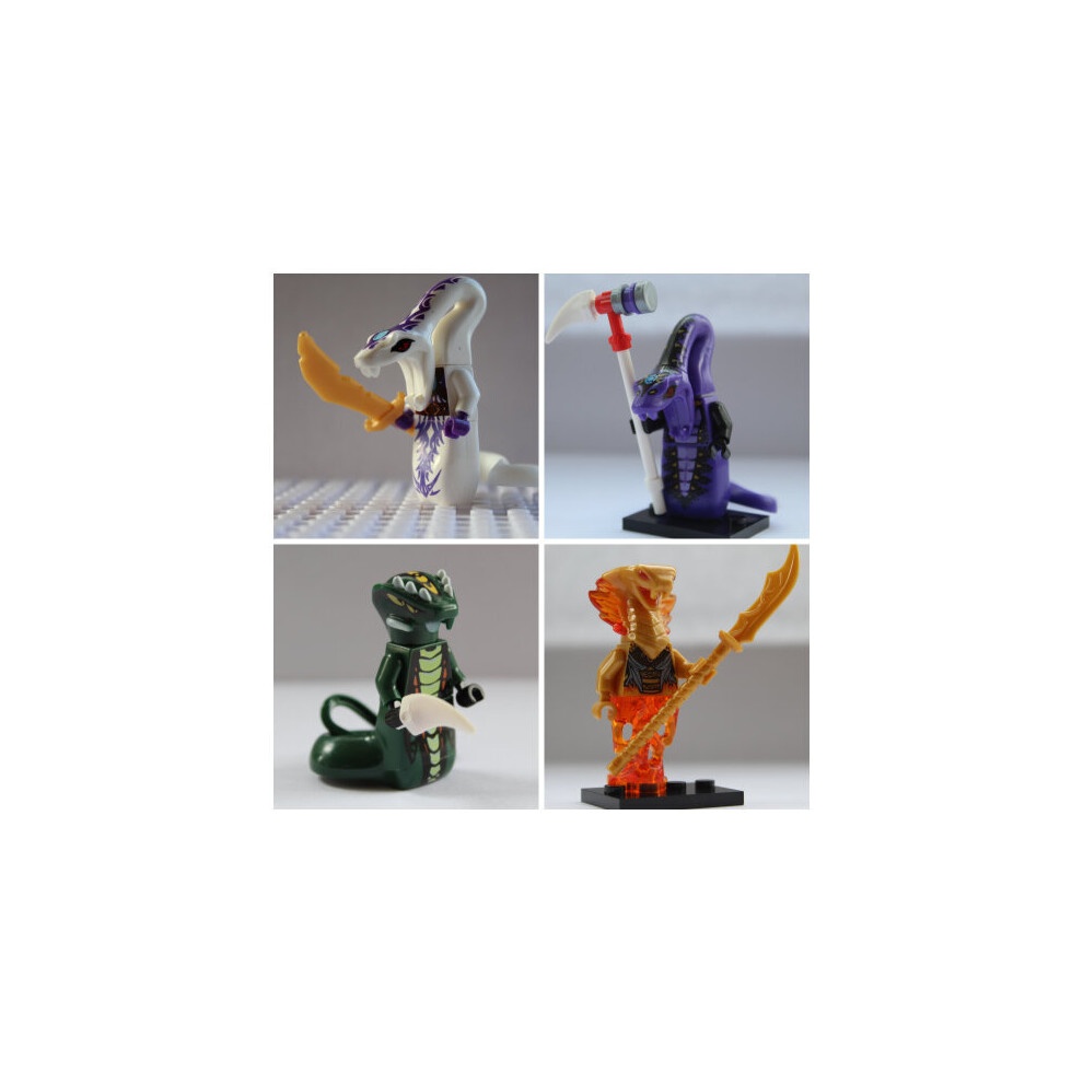 Ninjago Serpentine Snakes Mini Toy Action Figures Fit Lego Pythor