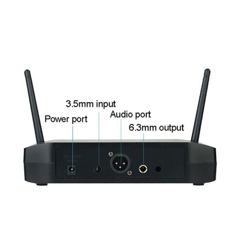 Professional 4-Channel UHF Wireless Microphone System for Karaoke, 200 ft Range, Independent Volume Control, Metal Receiver, 4 Handheld Mics 1
