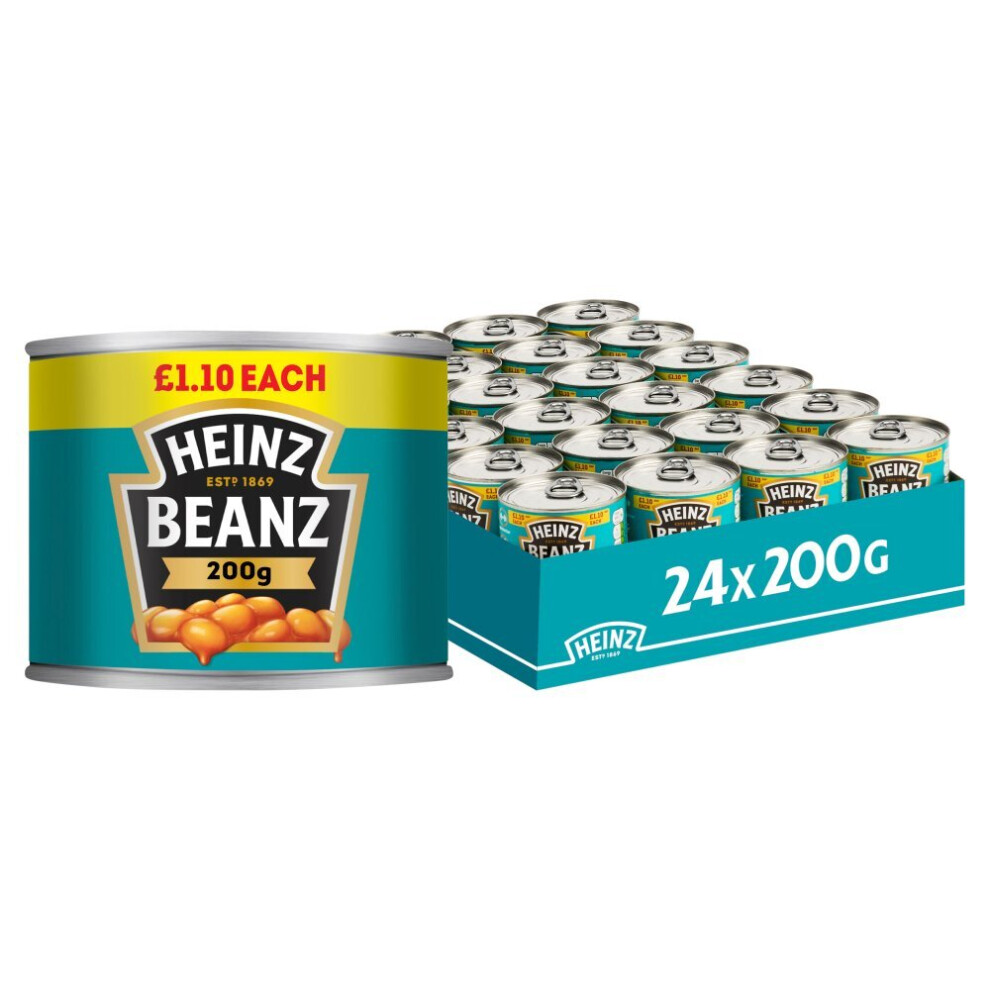 Heinz Baked Beans In A Rich Tomato Sauce 200G ( Pack Of 24 )