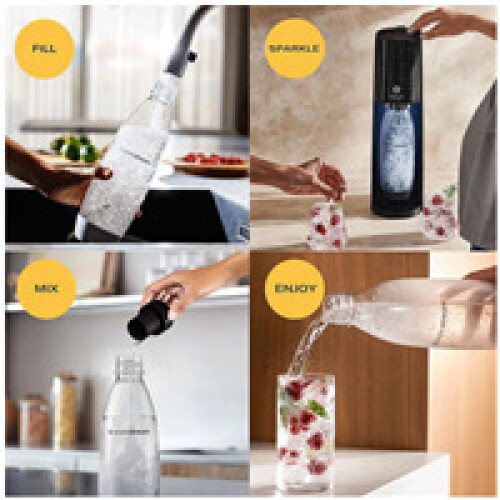 SodaStream SodaStream E-Terra αφρώδης μηχανή και μπουκάλι νερού με μπουκάλι αερίου Co2 2