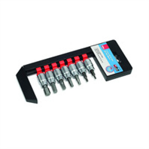 Hilka Hilka 3/8 Inch Drive Hex Bit Set Metric - 7 Piece - Silver