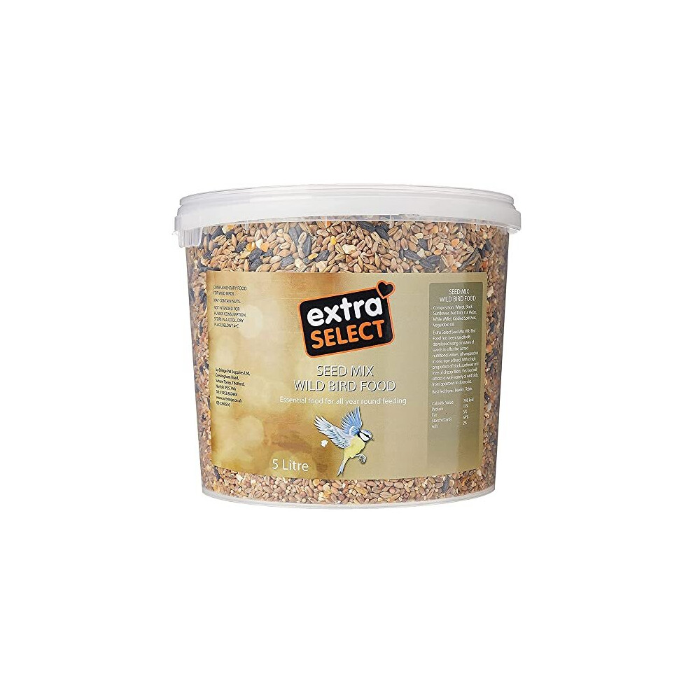 Extra Select Seed Mix Wild Bird Food, 5 Litre