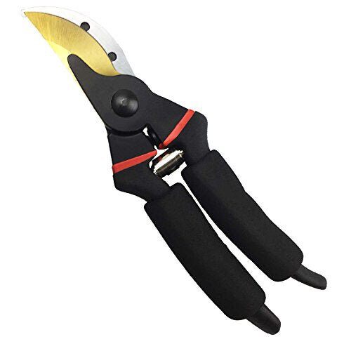 Gonicc 8 Professional Secateurs Premium Titanium Bypass Pruning Shears GPPS 1003 Hand Pruners Garden Clip Hedge Shears Gold