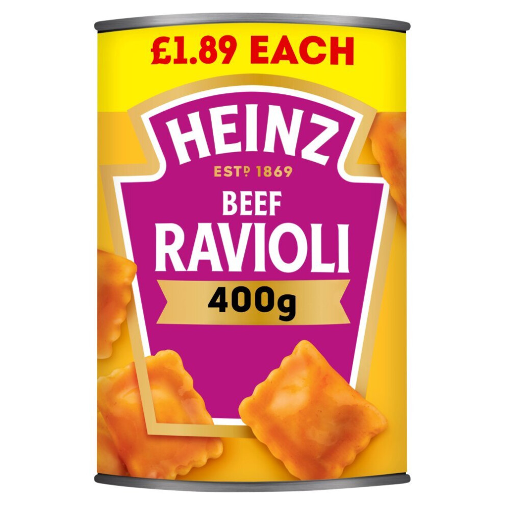 Heinz Beef Ravioli in a Juicy Tomato Sauce 400g ( Pack of 6 )