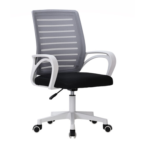 (Grey ) MOF Office Chair Ergonomic Desk Chair Lumbar Support Height Adjustable 2701 on OnBuy