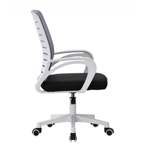 (Grey ) MOF Office Chair Ergonomic Desk Chair Lumbar Support Height Adjustable 2701 on OnBuy