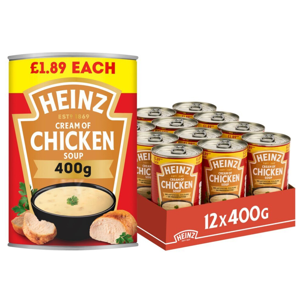 Heinz Cream of Chicken Soup PMP 400g ( pack of 12 )