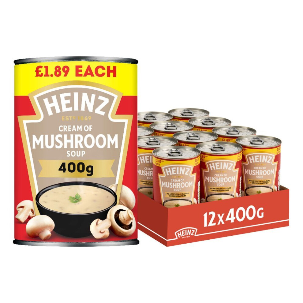 Heinz Cream of Mushroom Soup PMP 400g ( pack of 12 )