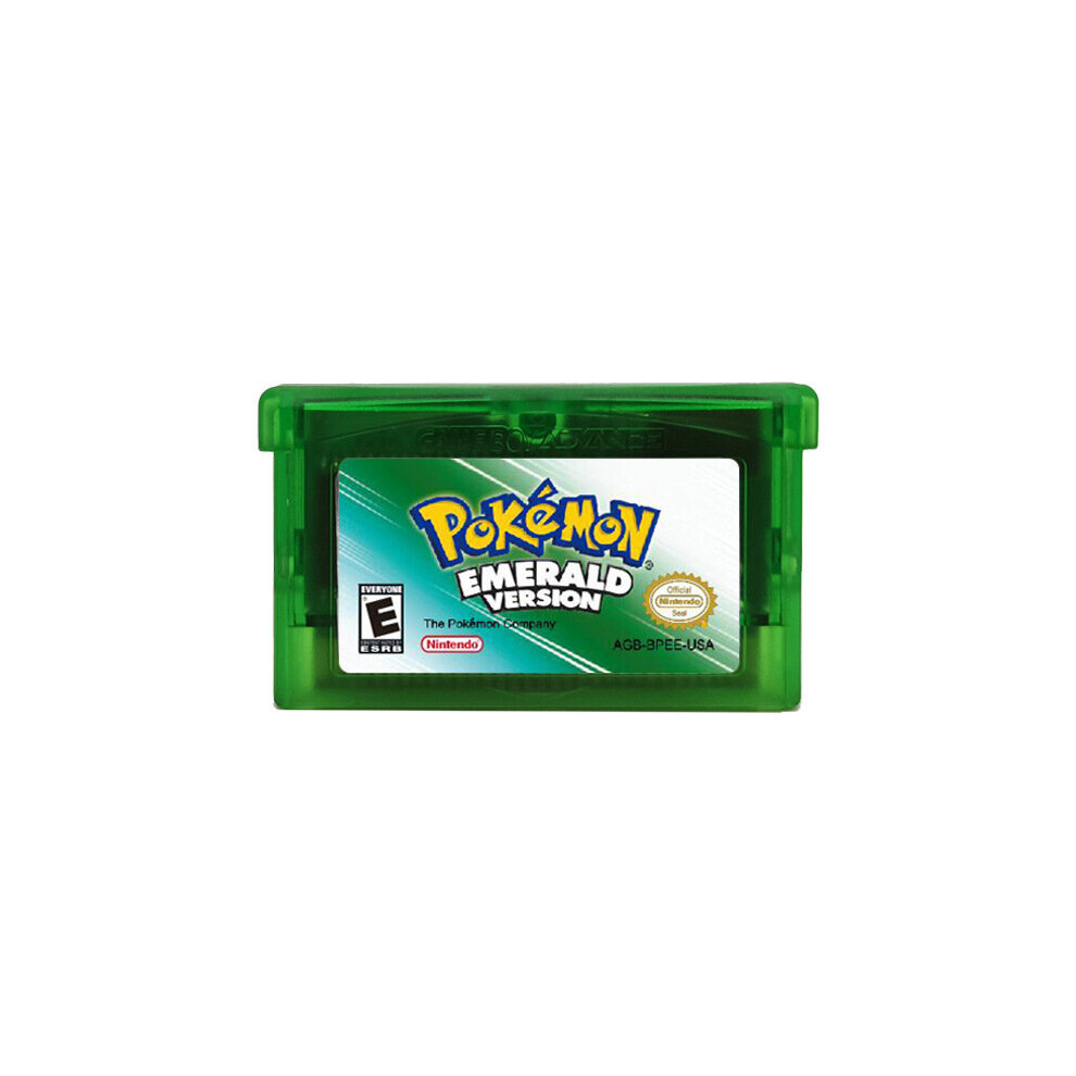 (-Emeral Version) Pokemon Ruby Games Gb Gbc Gbm Gba Sp Game Boy Advance For Nintendo Green