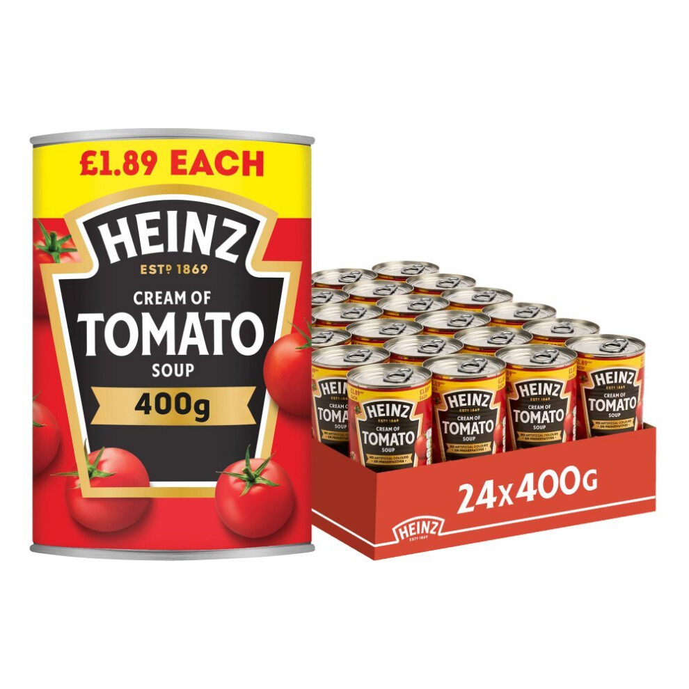 Heinz Cream of Tomato Soup 400g (Pack of 24 )