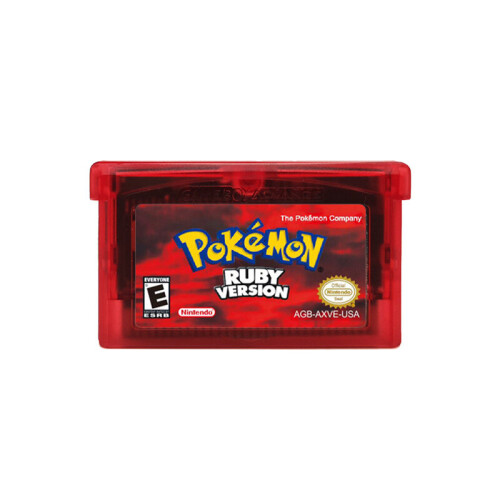 (Red-RUBY VERSION) Pokemon Ruby Games GB GBC GBM GBA SP Game Boy Advance for NINTENDO