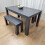 Dining Table Set Grey Dining Table With 2 Benches Kitchen Dining Set 4
