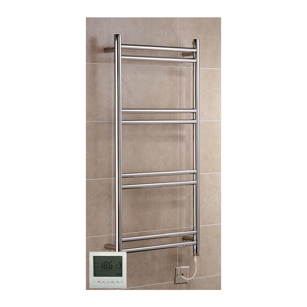 (600Mm X 1000Mm, Yes) Tirana Electric Stainless Steel Towel Rails 5065000320751