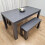 Dining Table Set Grey Dining Table With 2 Benches Kitchen Dining Set 2