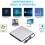 External DVD Drive 3D, USB 2.0 and Type-C Bluray CD DVD Reader Slim Optical Portable Drive 6