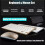(Gold) Mini Wireless Keyboard And Mouse Set 2.4G wireless 4