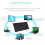 (Gold) Mini Wireless Keyboard And Mouse Set 2.4G wireless 5