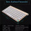 (Gold) Mini Wireless Keyboard And Mouse Set 2.4G wireless 7