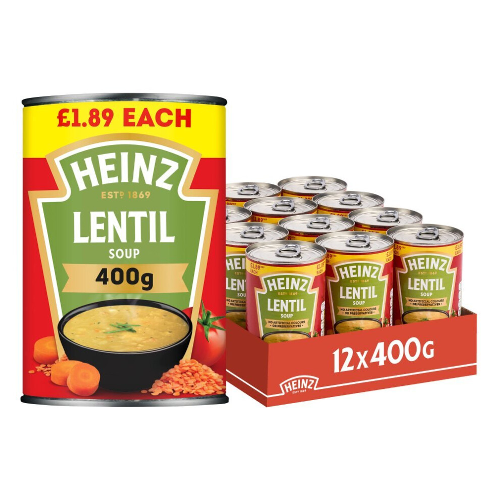 Heinz Lentil Soup 400G ( Pack Of 12 )