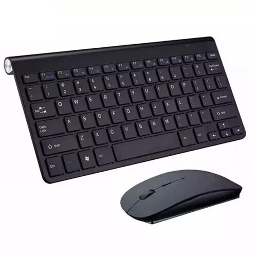 (Black) Mini Wireless Keyboard And Mouse Set 2.4G wireless 1
