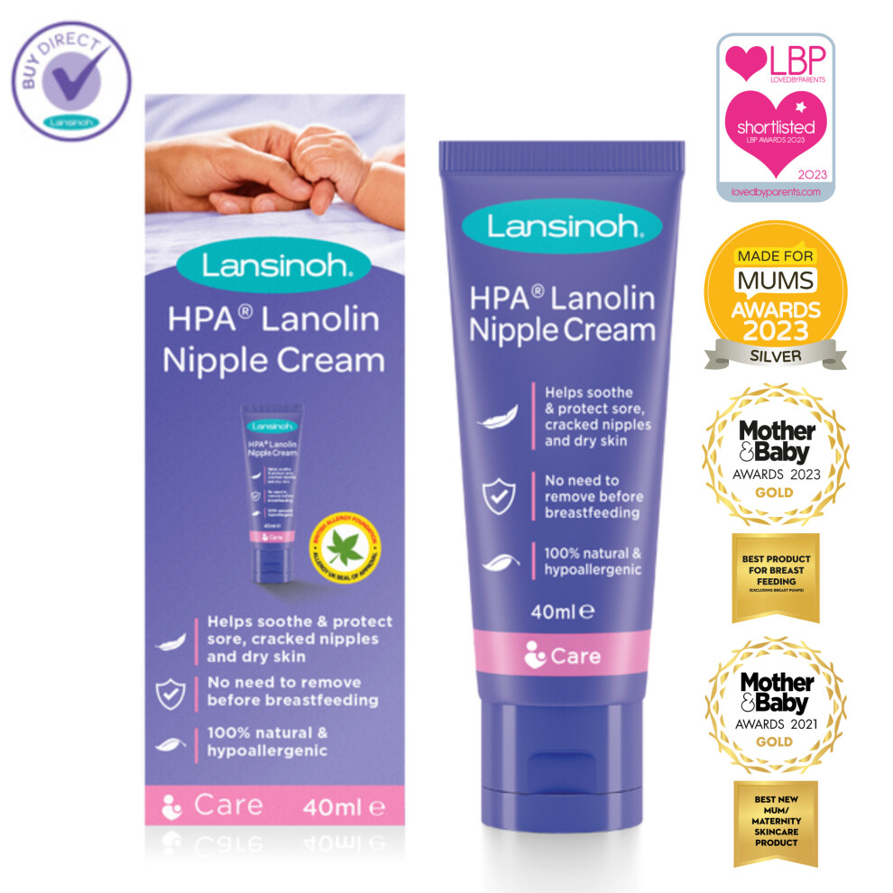 Lansinoh Lanolin Nipple Cream 40ml Maternity Breastfeeding Essentials