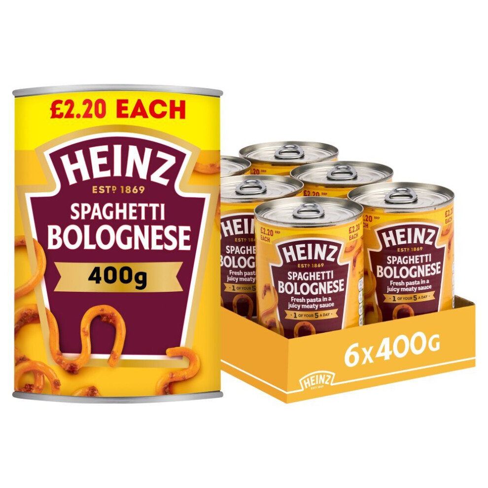 Heinz Spaghetti Bolognese 400g ( Pack of 6 )