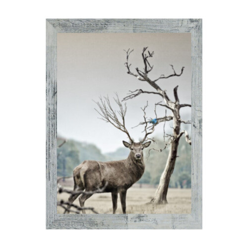 (8 X 6" ( 20.3 X 15.2cm )) Rustic Silver Grey A1 A2 A3 A4 A5 Picture Frame 2