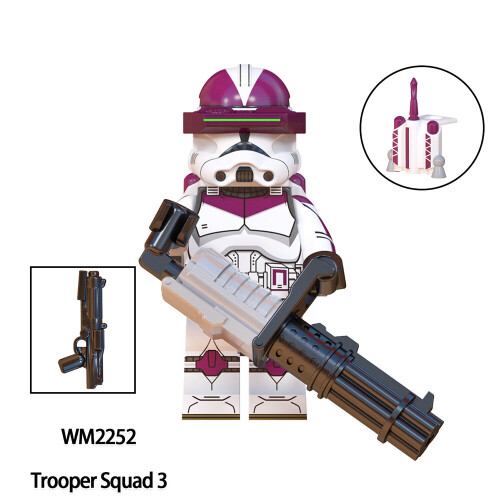 8PCS Star Wars Clone Storm Troopers Mini Figures 2