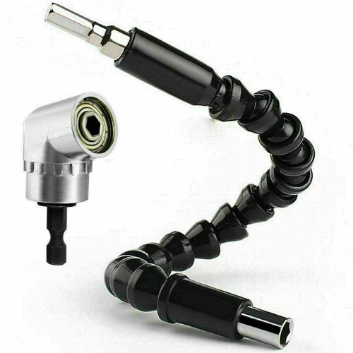 2pcs Right Angle Drill Screwdriver Bit Holder & Flexible Shaft Bits UK 2