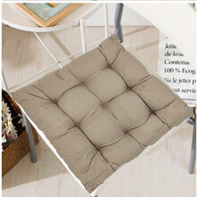 (Beige, Set of 6) Seat Pads Chair Pad for Dining Garden Chair Plain