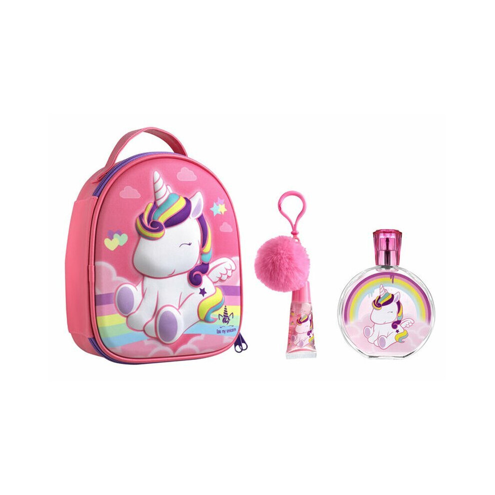 Air-Val Eau My Unicorn Gift Set 100ml EDT + Lip Gloss + Bag - Image 3