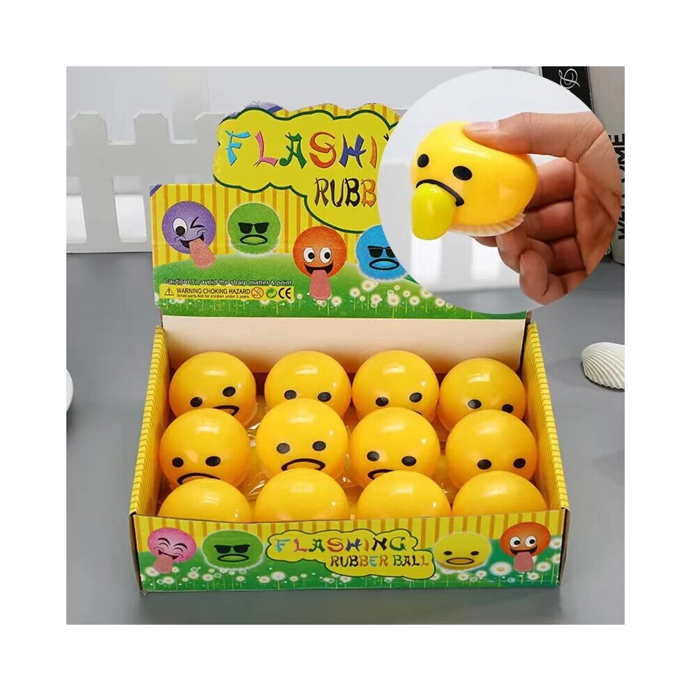 (12pcs) Vomiting Egg Yolk Brother Lazy Toys Spit Egg Yolk and Milk Yolk Packets to vent, Squeezing Joy Trick Toys-image-OPC-PCBGZZ7-NEW