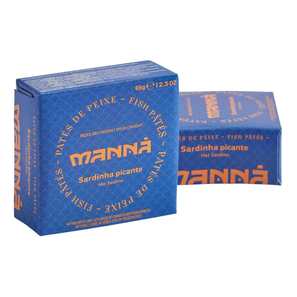Manna Sardine Pate Spicy Portugal Fish Gourmet Food 6 X 65G (6X2.3oz)