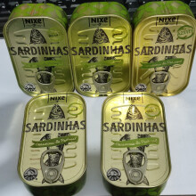 5x Cans Sardines Portuguese in Olive Oil 120g 4.23oz Nixe Portugal