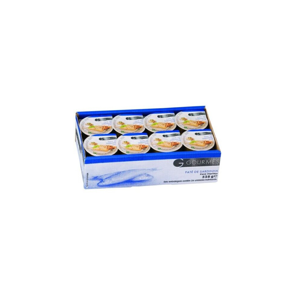 24 X 22g Cans Sardine Portuguese Pate Gourmes - Portugal Food Gourmet