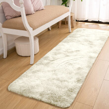 (80cm x 150cm OR 2ft 6" x 5ft - Large Runner, Cream- Shaggy Rugs) Modern Living Room Rugs Shaggy Fluffy Bedroom Soft Carpets Runner Indoor Outdoor Rug Floor Mats