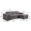 (Grey) Luca Corner Sofa Bed With Storage 6