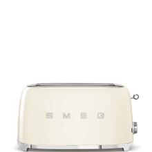 Grille-pain SMEG 4 tranches Crème - TSF02CREU - 6 niveaux de brunissement - programmes préréglés