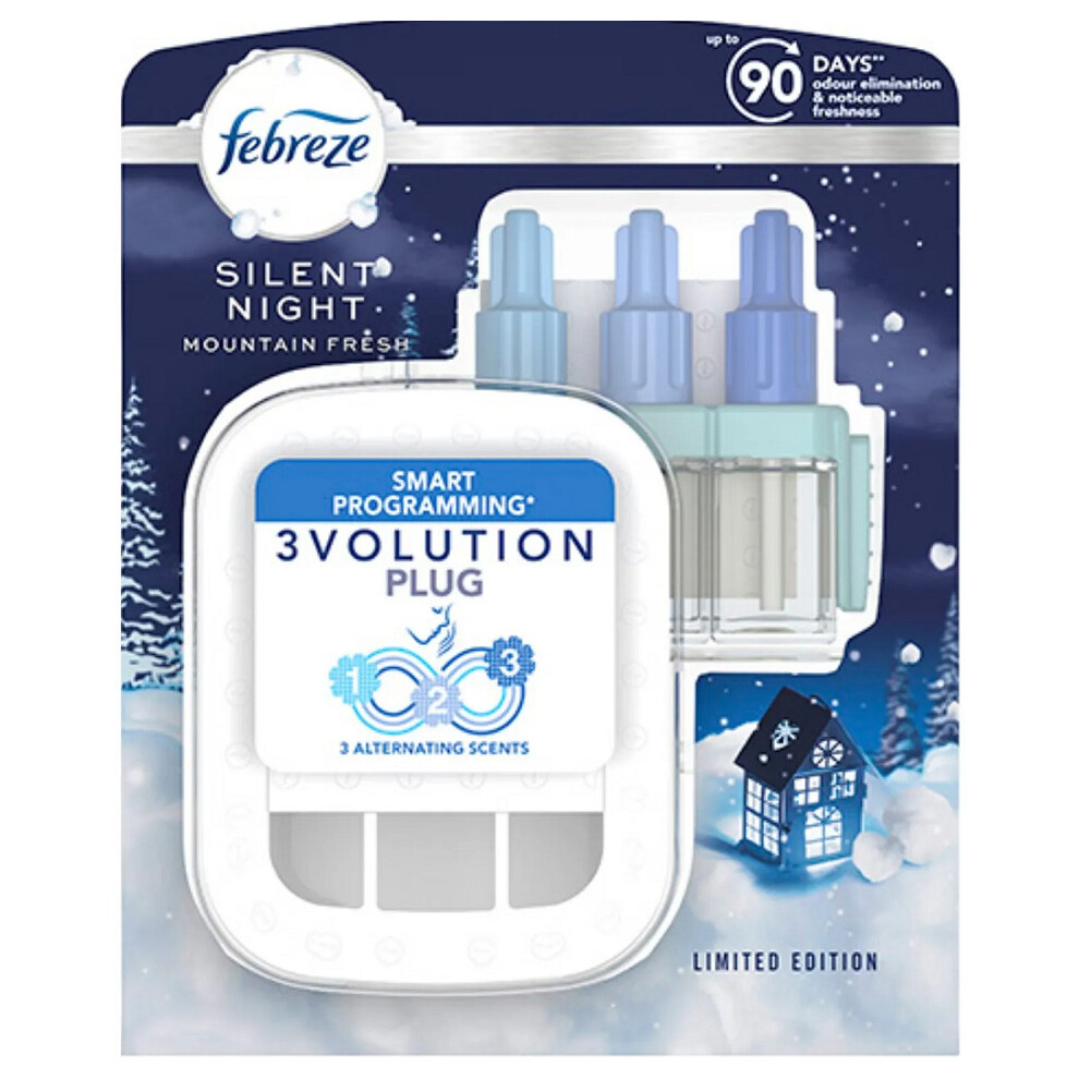 Febreze 3Volution Plug-in Unit &  20ml Refill - Silent Night Mountain Fresh