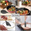 (Cream) Non-Stick Silicone Cooking Kitchen Utensils Set 7