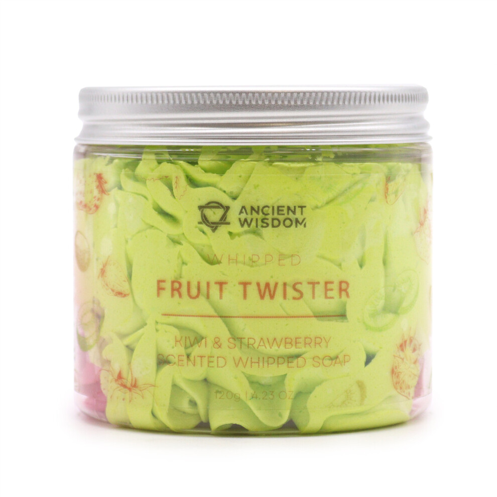 Ancient Wisdom (Strawberry & Kiwi Fruit Twist) Scented Whipped Cream Soap Luxurious Body Wash 120G