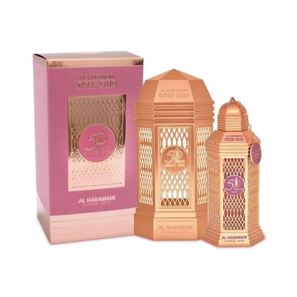 Al Haramain 50 Years Rose Oud Eau De Parfum Spray 3.3 oz unisex