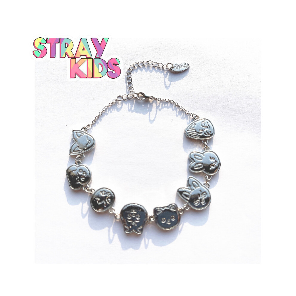 Stray Kids Chain Charm Fashion Jewelry Cartoon Girls Hand String Trendy Gift  Fan