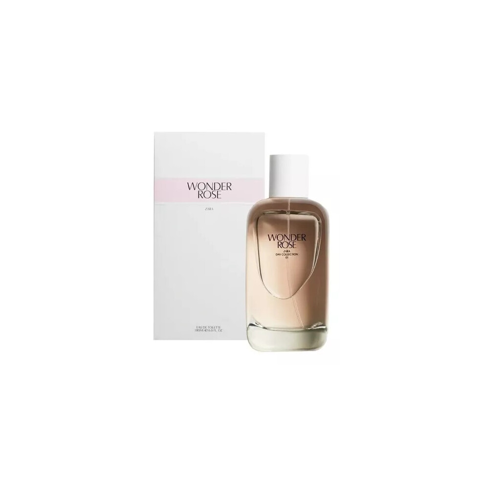 Zara Wonder Rose 180 Ml - 6 Oz Eau De Toilette Women Fragrance Perfume New Peach/Red