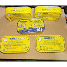 5 x Cans Tuna Fish Portuguese in Sunflower Oil 110g Each - Rich in Omega 3