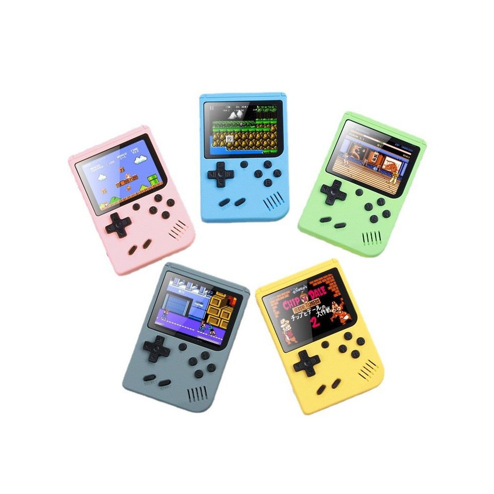 (Green) 3.0 Inch Handheld Game Console Built-in 500 Game Children Toy