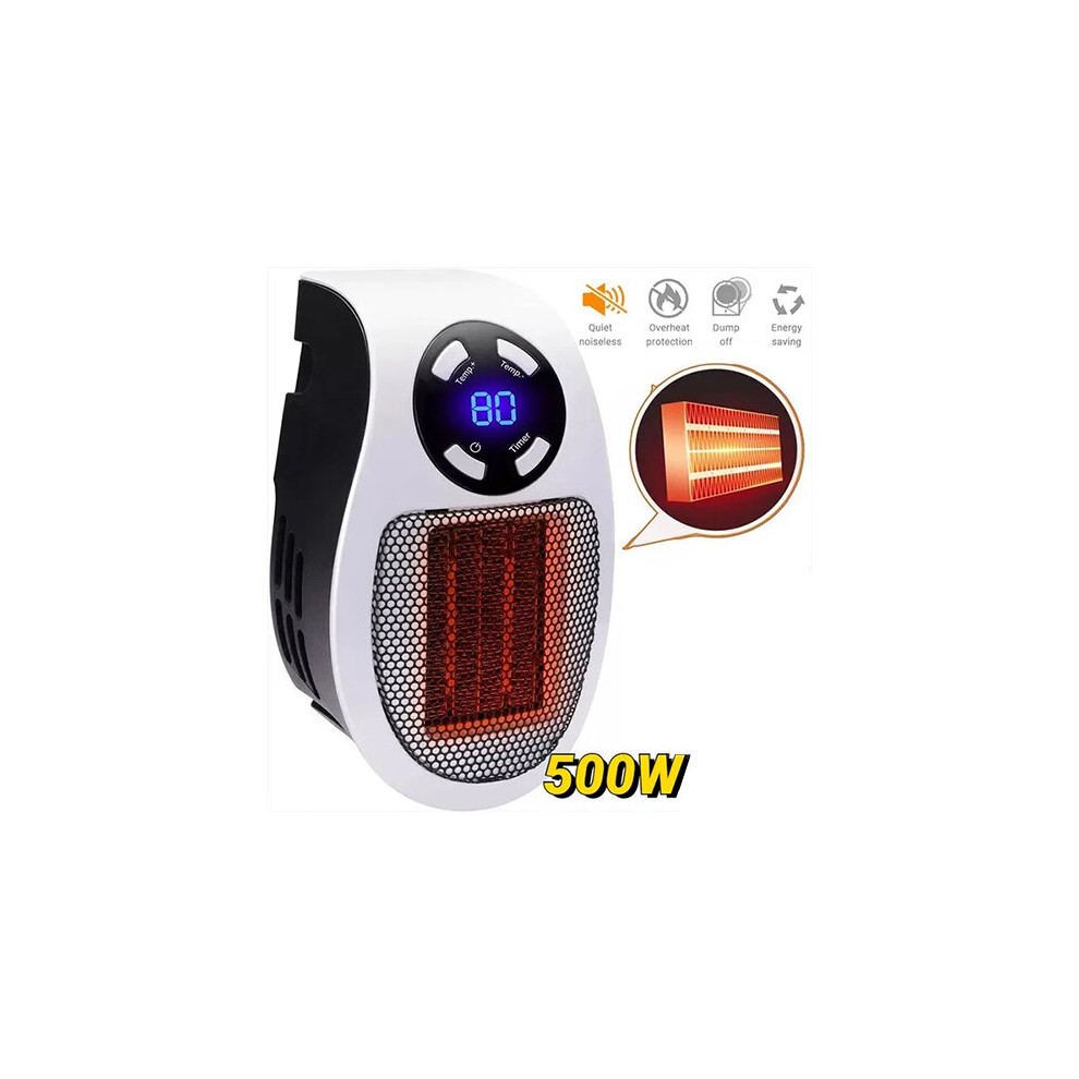 220V 500W Electric Fan Heater Household Wall Heating Stove