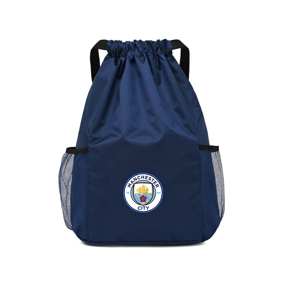 (Dark Blue) Football Storage Bag For Manchester City Backpack Large Capacity