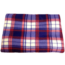 (Grey Blue) Soft Flannel Fleece Sofa Bed Blanket Throw Checked Design Large Warm 150 x 200CM