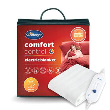Silentnight Comfort Control Electric Blanket Double - Heated Electric Underblanket with 3 Heat Settings, Fast Heat Up, Overheat Protection